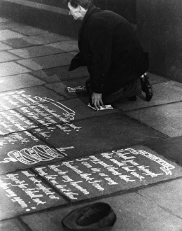 Pavement artist 1930s Pavement artist 1930s