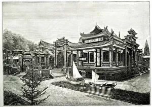 Annam Prints: Pavilion of Annam and Tonkin, Paris Exhibition of 1889