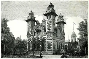 Bolivia Prints: Pavilion of Bolivia, Paris Exhibition of 1889