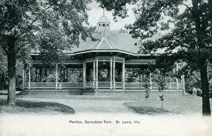 Bandstand Prints: Pavilion at Carondelet Park, St. Louis, Missouri, USA