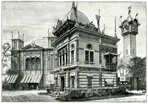 Salvador Prints: Pavilion of El Salvador, Paris Exhibition of 1889