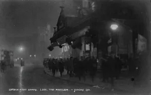 Bustling Prints: The Pavilion at Night