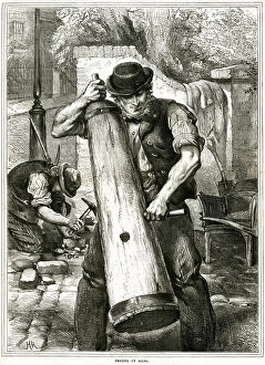Paving Collection: Paviors at work, England 1867