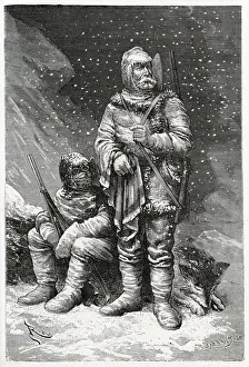 Explorers Prints: Payer and Weyprecht, Austrian lieutenants, in their Arctic dress Date: 1874