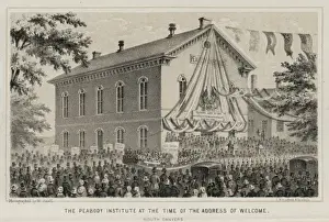 Peabody Prints: The Peabody Institute at the time of the address of welcome