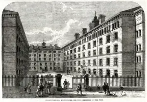 Dwellings Prints: Peabody Square, Westminster 1869