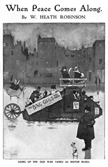 When Peace Comes Along by Heath Robinson, WW1