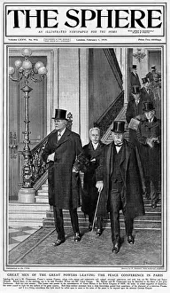 Balfour Prints: Peace Conference in Paris by Matania