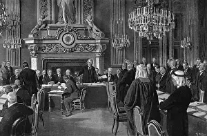 Peace Conference in Paris by Matania