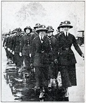 Peace Day Celebrations - Female Police in uniform WWI