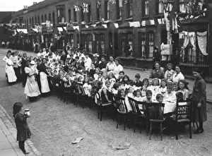 Peace Day tea party in the East End of London