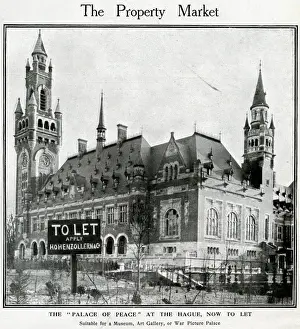 Hohenzollern Prints: Peace Palace at The Hague, To Let, WW1