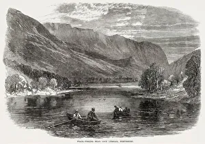 Pearl fishing near Lock Lubnaig, Perthshire, Scotland. Date: 1864