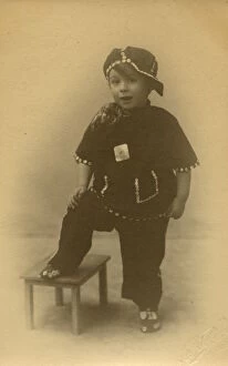 Pearly King - or Pearly Prince? Little boy in fancy dress