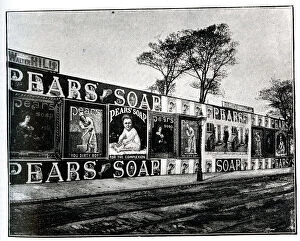 Pears Soap advertising hoardings, Holloway Road, London