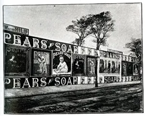 Holloway Prints: Pears Soap advertising hoardings, Holloway Road, London