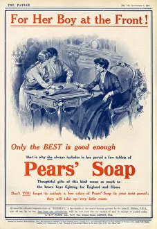 Adverts Gallery: Pears Soap advertisement, WW1