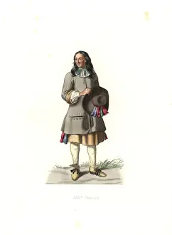 1679 Prints: Peasant, France, 17th century, from a 1679