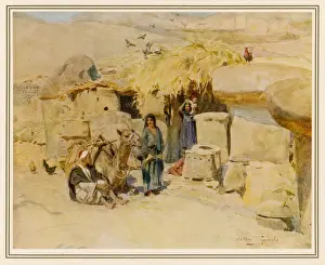 Egypt Prints: Peasant Home in Thebes