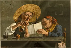 Peasant man and woman, Italy