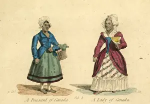 1832 Prints: Peasant Woman and Lady of Canada