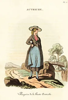Translator Prints: Peasant woman of Upper Austria, 18th century