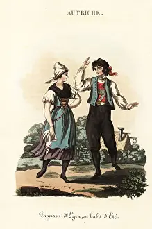 Translator Prints: Peasants of Cheb, Bohemia, in summer dress, 18th century
