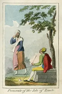 Zakynthos Prints: Peasants from Zakynthos, Greece