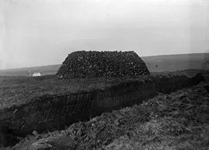 Images Dated 4th July 2016: Peat stack, County Donegal, north-west Ireland