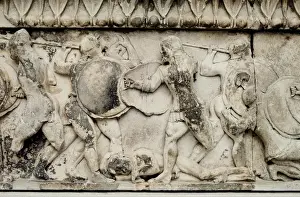 Pediment and frieze from the treasury of the Siphnians