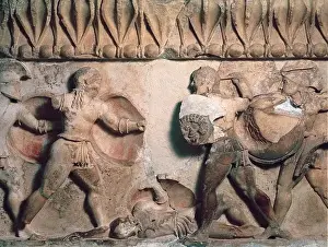 Pediment and frieze from the treasury of the Siphnians