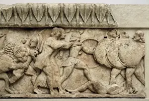 Pediment and frieze from the treasury of the Siphnians