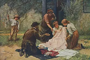 Sells Prints: Pedlar Sells Cloth / 1880