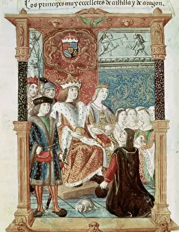 1502 Gallery: Pedro Marcuello offers his Cancionero to Philip the Handso