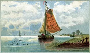 Peek Frean Biscuits advertising trade card