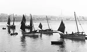 Fishwives Prints: Peel Bay Isle of Man Victorian period