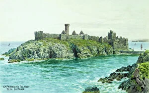 Peel Collection: Peel Castle, St Patrick's Island, Peel, Isle of Man