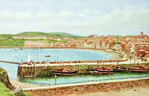 Peel, Isle of Man, viewed from the Castle