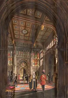 Images Dated 24th January 2011: The Peers Lobby, 1863