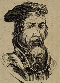 Nobleman Prints: Pelagius (685-737). Visigothic nobleman