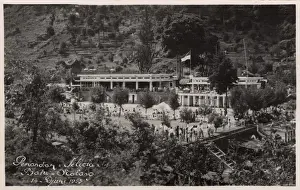Jakarta Prints: Pemandian hotel complex, Malang, East Java, Indonesia