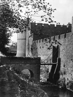 Moat Gallery: Pembridge Castle, Herefordshire, is an English - Welsh border castle