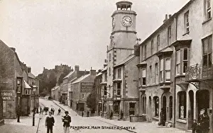 Pembroke - Main Street and Castle (in distance)