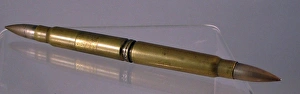 Images Dated 31st January 2012: Pen and pencil set made from two WWI bullets