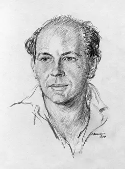 Pencil portrait of the artist David Wright