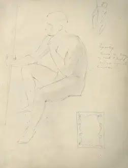 Pencil sketch of human figure