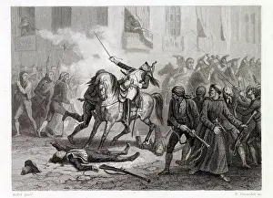 PENINSULA CAMPAIGN Madrilenos - the people of Madrid - resist the French invaders of the city Date: 2 May 1808