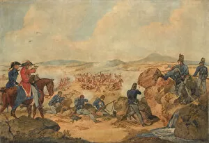 Watercolour Gallery: Peninsular War, with riflemen of 95th Reg