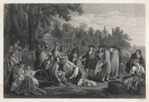 Proceeds Prints: Penn Makes Treaty 1682