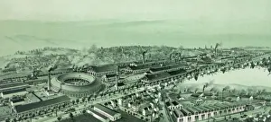 Pennsylvania Prints: Penn a R. R. car shops, Altoona Pennsylvania. 1895